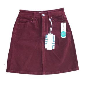 Market & Spruce Burgundy Skirt